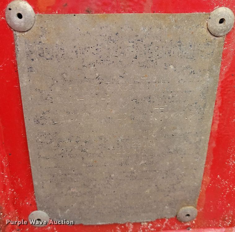 image for item EA2460 1999 Fontaine Specialized TH55-FLD lowboy equipment trailer