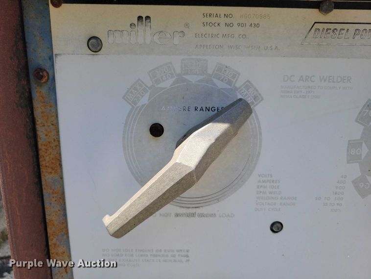 image for item EA2466 1971 Miller WD-5 welder/generator