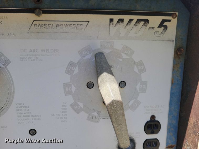 image for item EA2466 1971 Miller WD-5 welder/generator