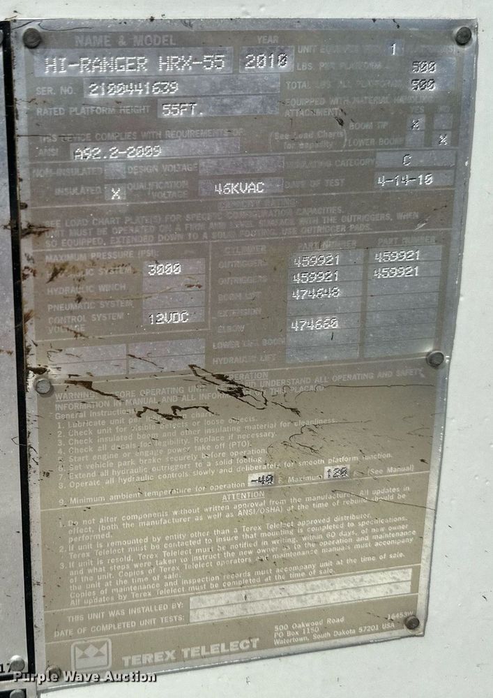 image for item EB2689 2011 International 7400 bucket truck