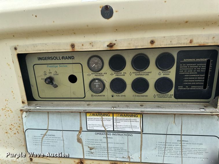 image for item EB2693 1994 Ingersoll Rand 185 air compressor