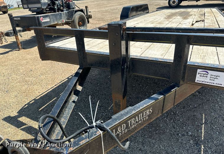 image for item EB2706 2022 L&D trailers tilt deck utility trailer