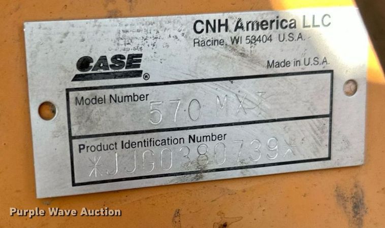 image for item EB2735 2007 Case 570MXT landscape tractor