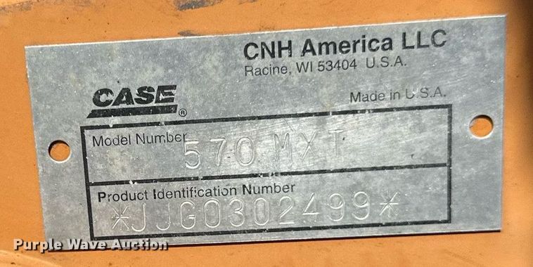 image for item EB2738 2005 Case 570MXT Turbo landscape tractor