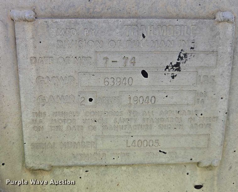 image for item EB8137 1974 TrailMobile asphalt distributor trailer