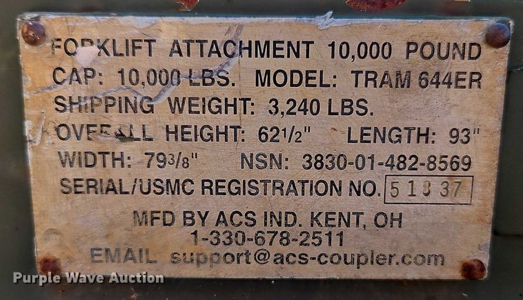 image for item EB8150 Wheel loader forks