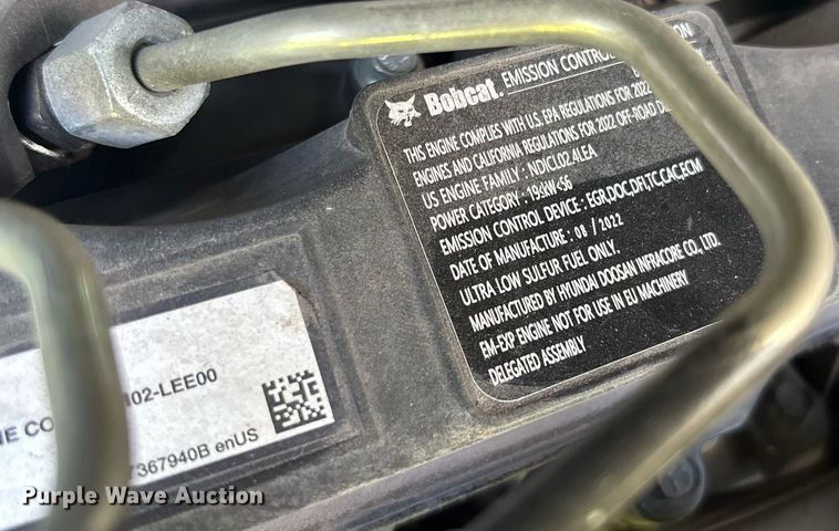 image for item EC3702 2023 Bobcat E88 R2-Series mini excavator