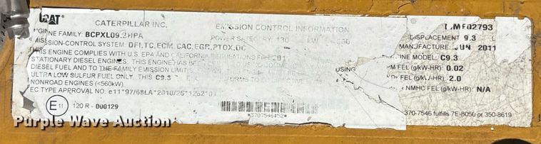 image for item EC3722 2011 Caterpillar 336E excavator