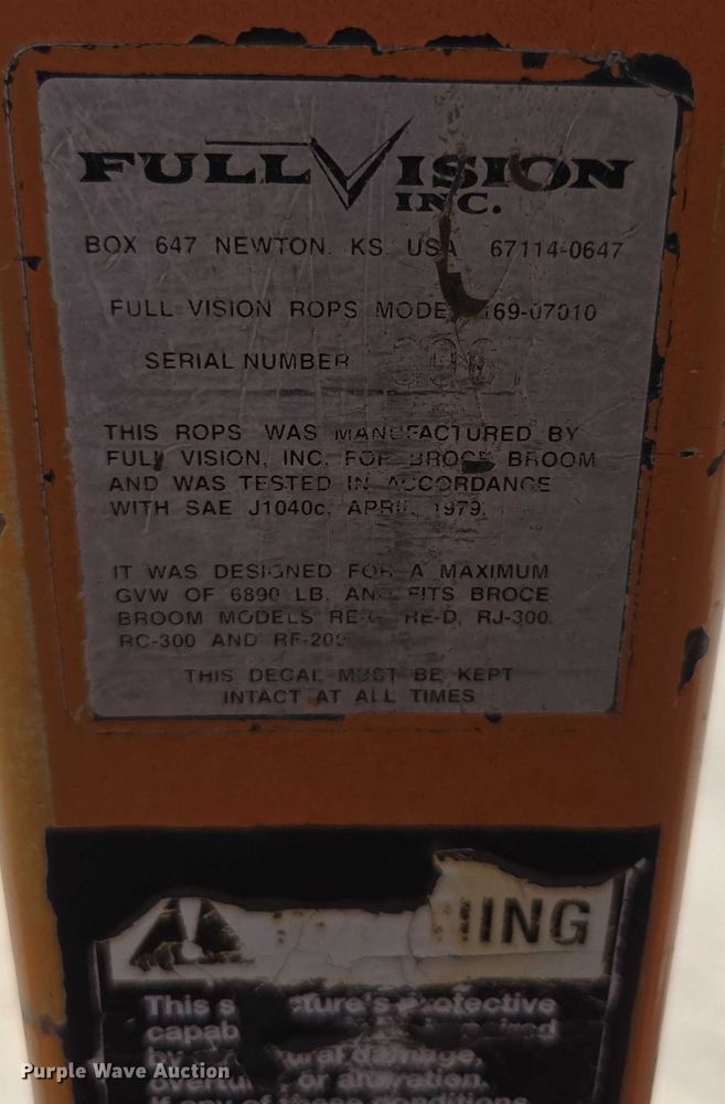image for item ED2114 1998 Broce RJ 350 broom
