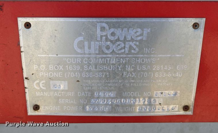 image for item ED2117 2006 Power Curber 5700-B Super curb machine