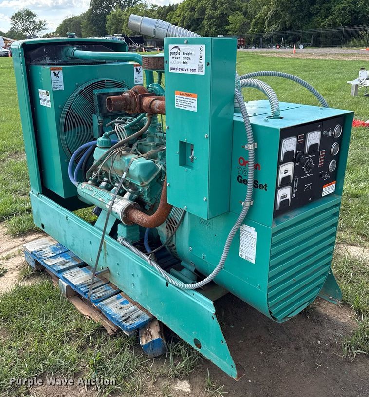 image for item ED2125 Onan 75 Genset generator