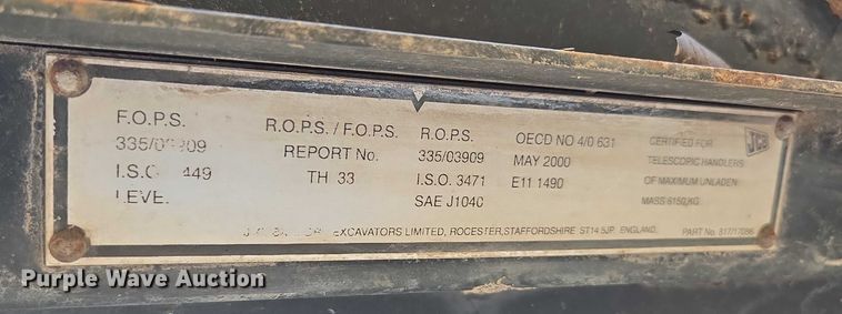 image for item ED2127 2007 JCB 520 telehandler