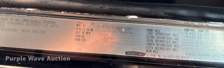 image for item ED4243 1996 Freightliner FLD dump truck