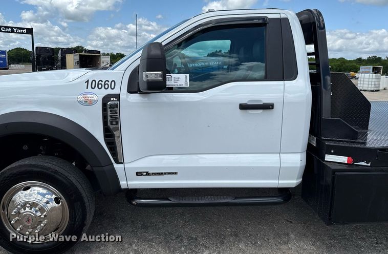 image for item ED5663 2024 Ford F550 Super Duty XL flatbed truck
