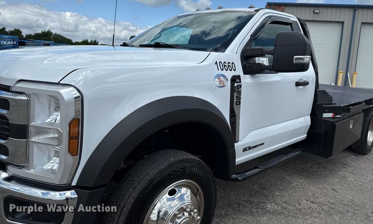image for item ED5663 2024 Ford F550 Super Duty XL flatbed truck