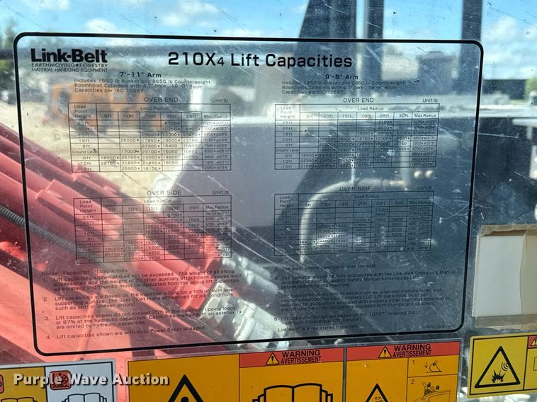 image for item ED5758 2018 Link-Belt 210X4EX excavator