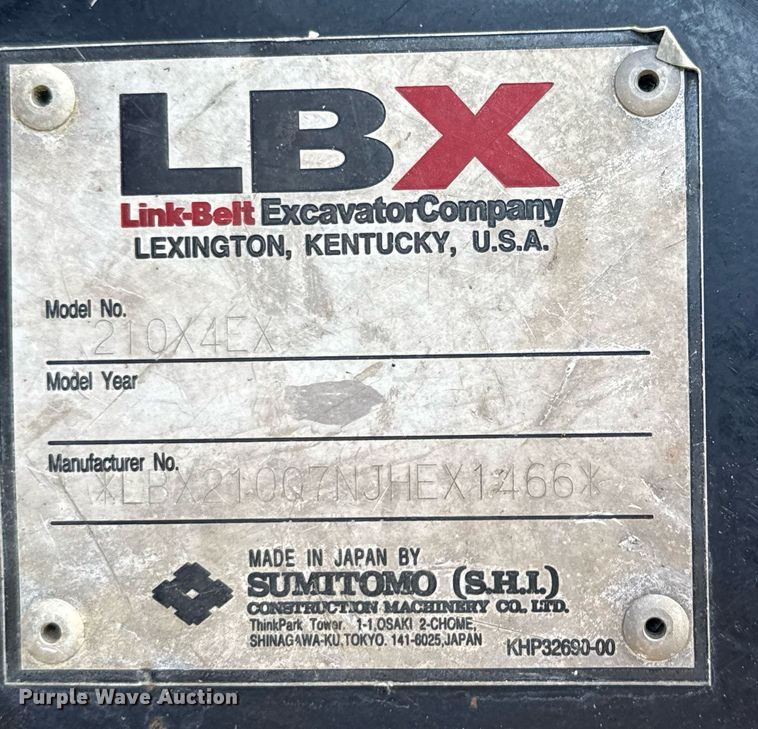 image for item ED5758 2018 Link-Belt 210X4EX excavator