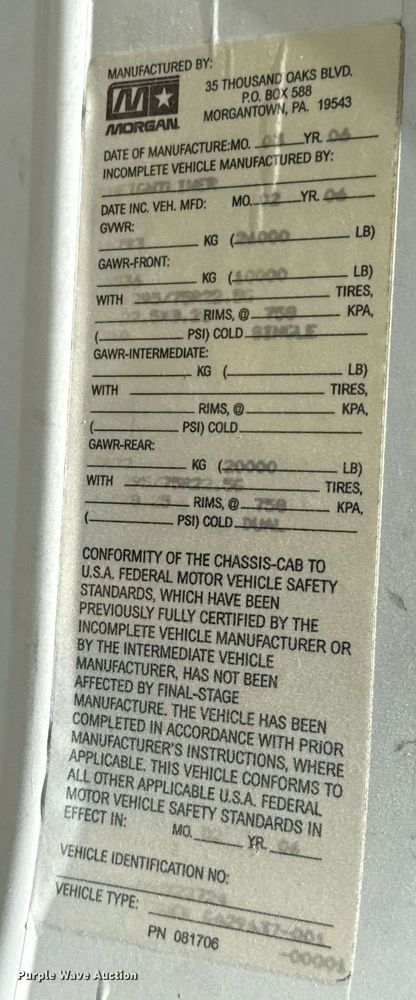 image for item ED5765 2006 Freightliner Business Class M2 grapple crane truck