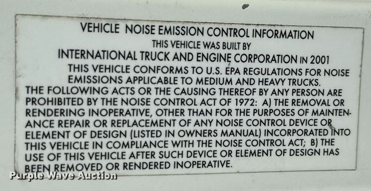 image for item ED5766 2002 International 4400 forestry bucket truck