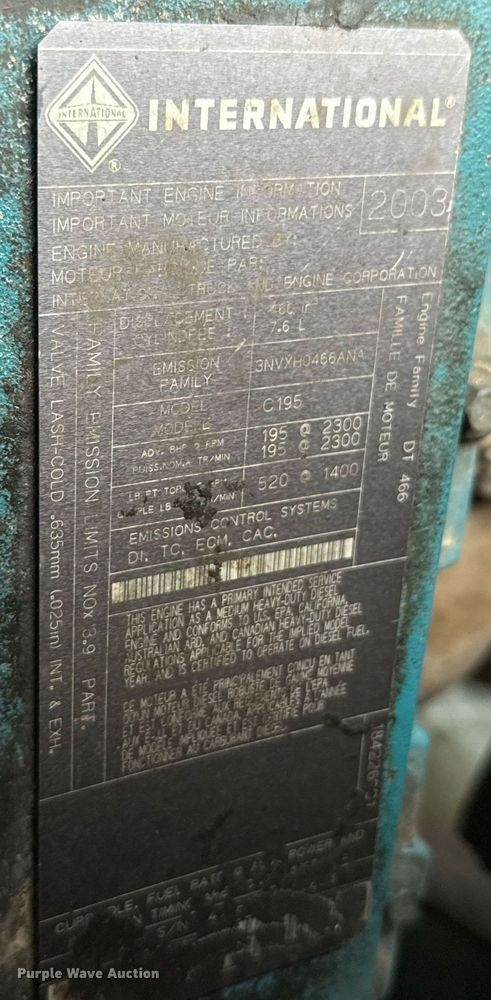 image for item ED5767 2004 International 4300 forestry bucket truck