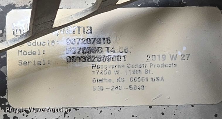 image for item EF1583 Husqvarna FS 7000 D concrete saw