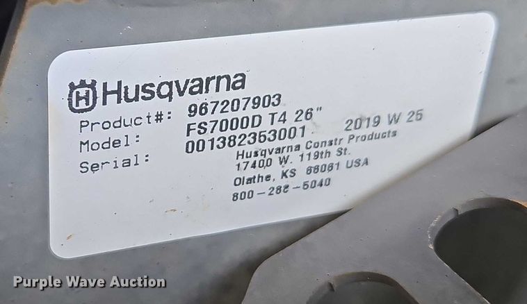 image for item EF1585 Husqvarna FS 7000 D concrete saw