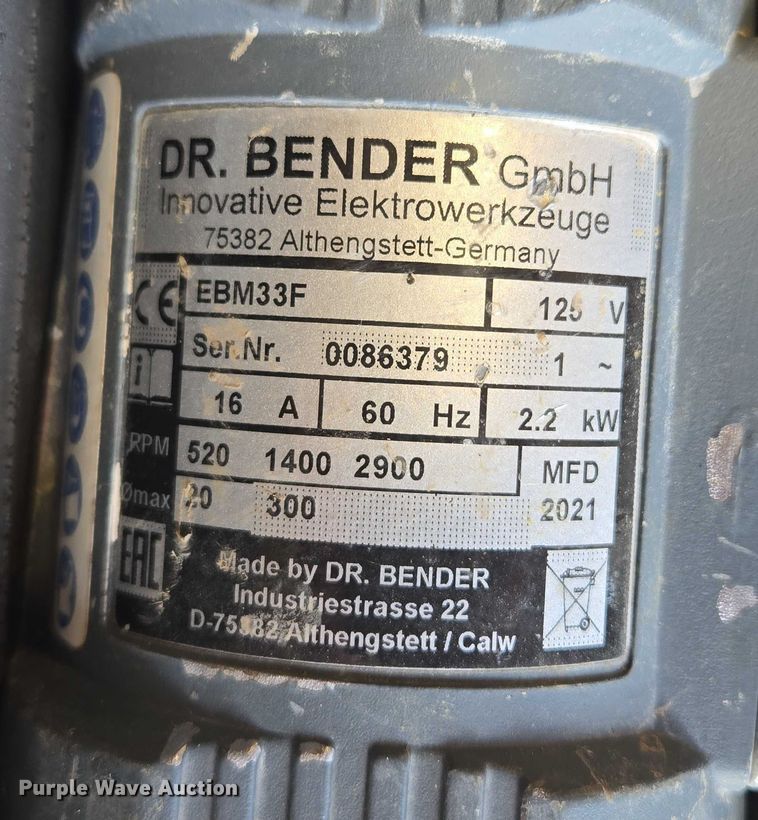 image for item EF1589 Concrete drills 