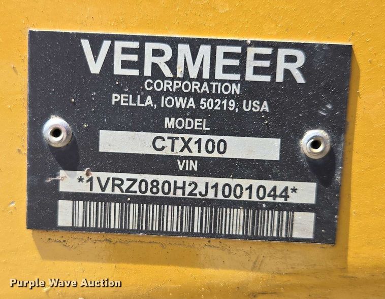image for item EF1624 2018 Vermeer CTX100 compact utility loader