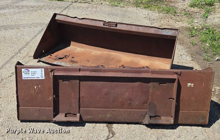 image for item EF1630 (2) skid steer buckets 