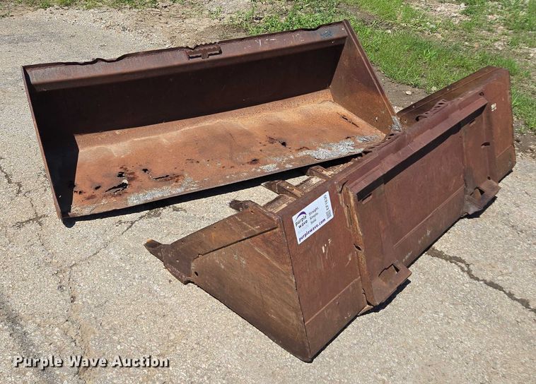 image for item EF1630 (2) skid steer buckets 