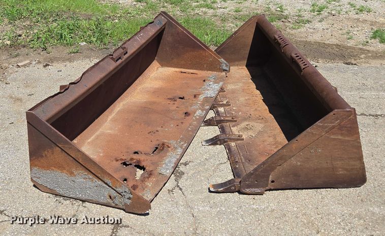 image for item EF1630 (2) skid steer buckets 