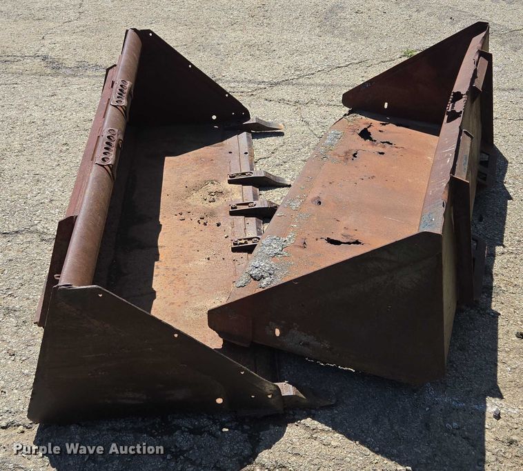 image for item EF1630 (2) skid steer buckets 