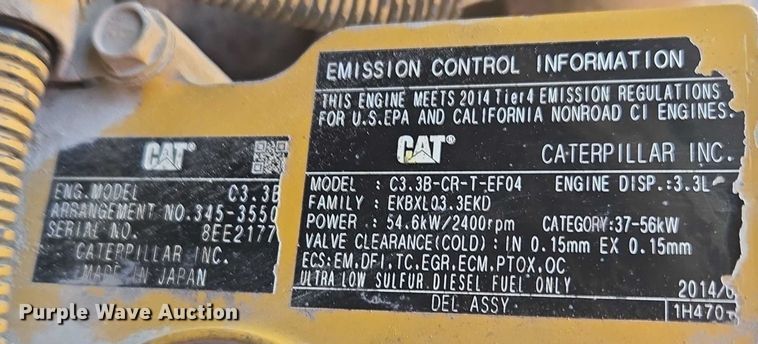 image for item EF1643 Caterpillar 262D skid steer loader