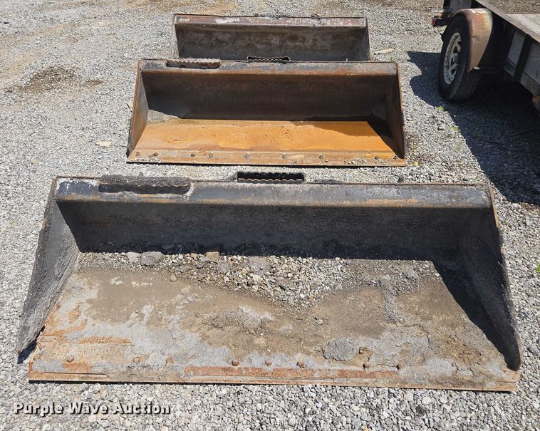 image for item EF1648 (3) skid steer buckets