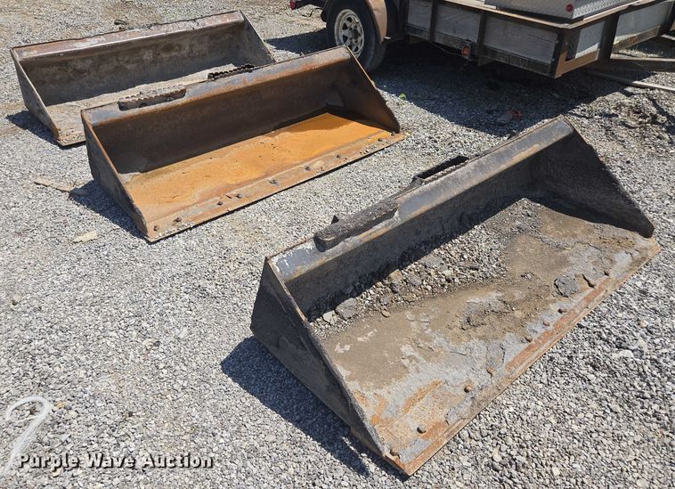 image for item EF1648 (3) skid steer buckets