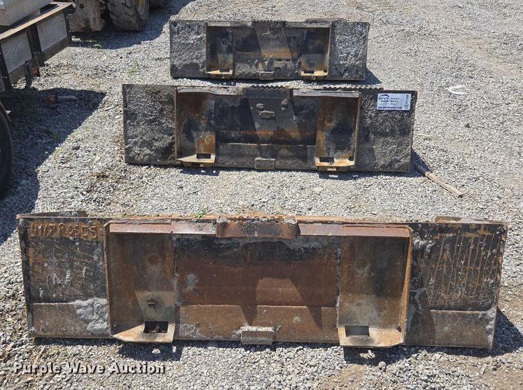 image for item EF1648 (3) skid steer buckets