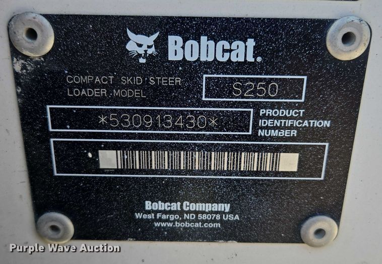 image for item EF1655 2006 Bobcat S250 skid steer loader