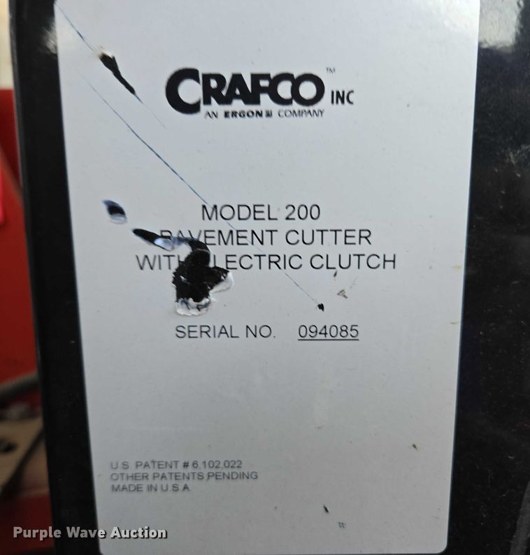 image for item EF1665 Crafco 200 pavement cutter