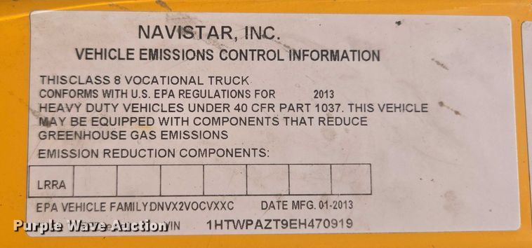 image for item EF1670 2014 International 7500  dump truck