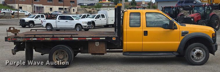 image for item EF1678 2008 Ford F450 Super Duty SuperCab flatbed truck