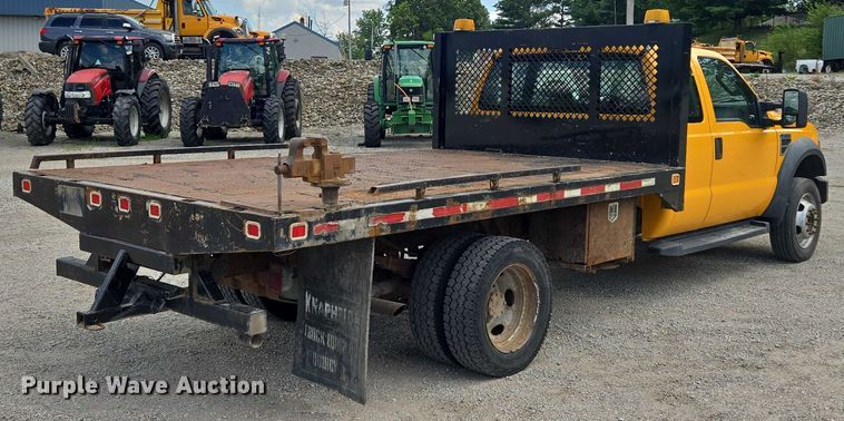 image for item EF1678 2008 Ford F450 Super Duty SuperCab flatbed truck