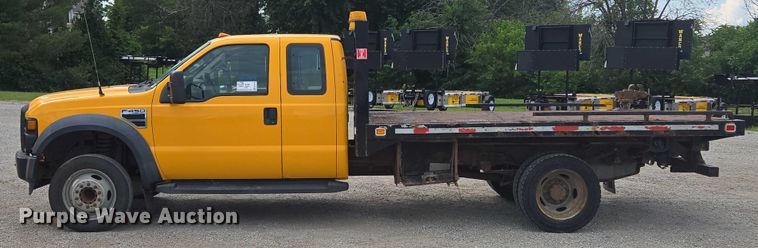 image for item EF1678 2008 Ford F450 Super Duty SuperCab flatbed truck