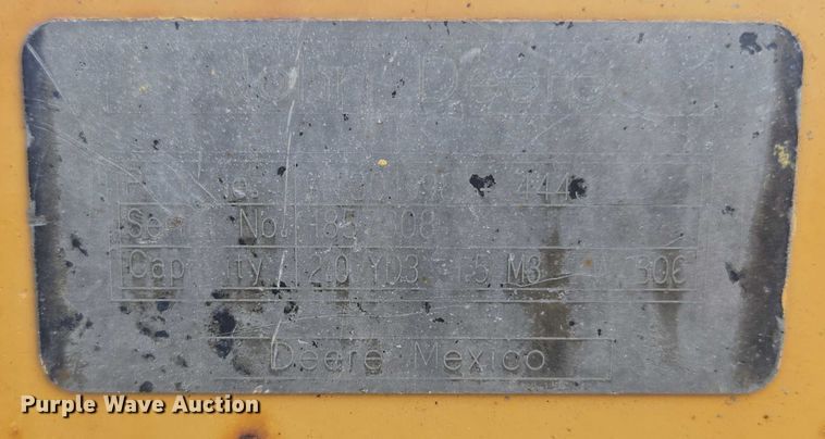 image for item EF1682 2009 John Deere 444K  high lift wheel loader