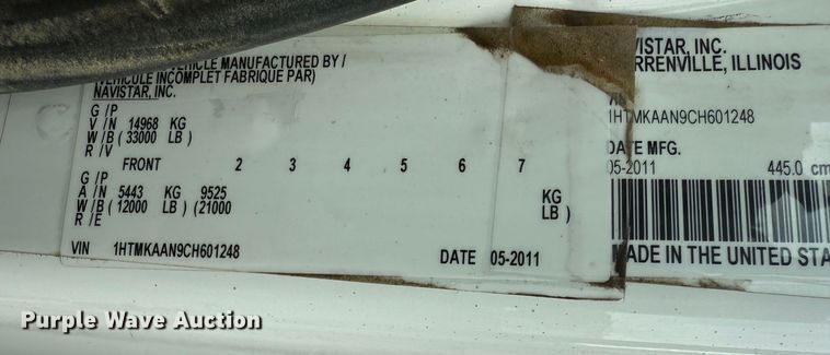 image for item EG1444 2012 International 4400  utility / service truck