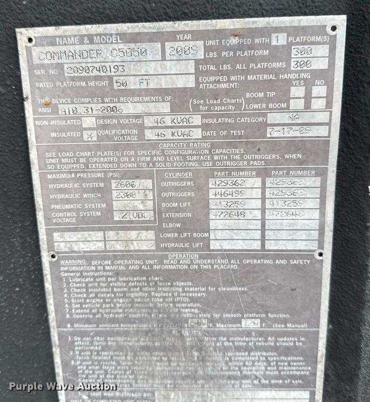 image for item EG5888 2010 International 4400 bucket truck