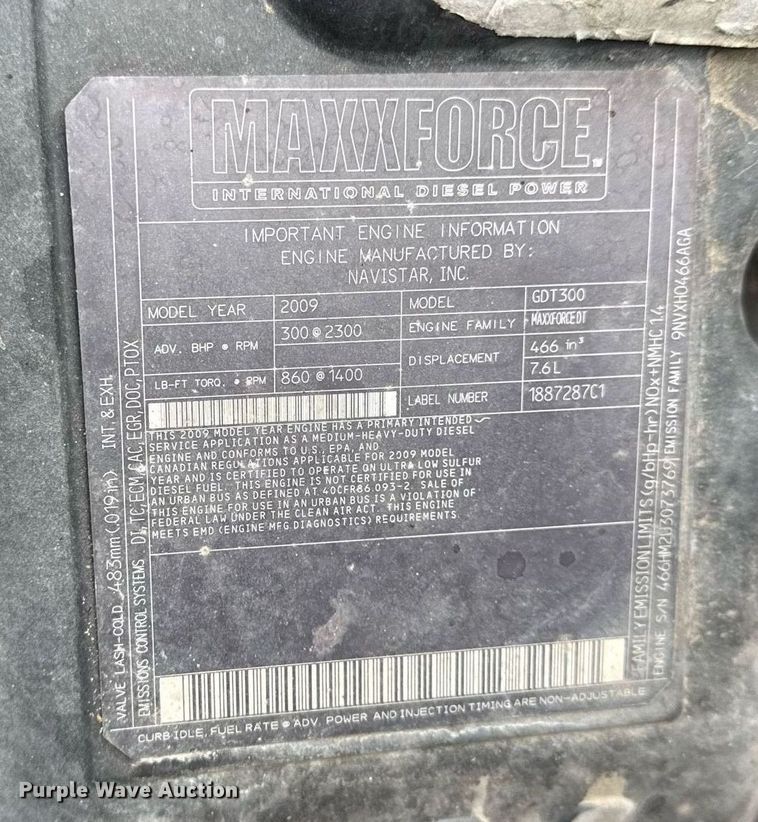 image for item EG5888 2010 International 4400 bucket truck