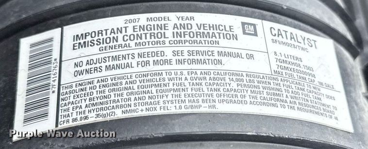 image for item EG5929 2007 GMC C4500 dump truck