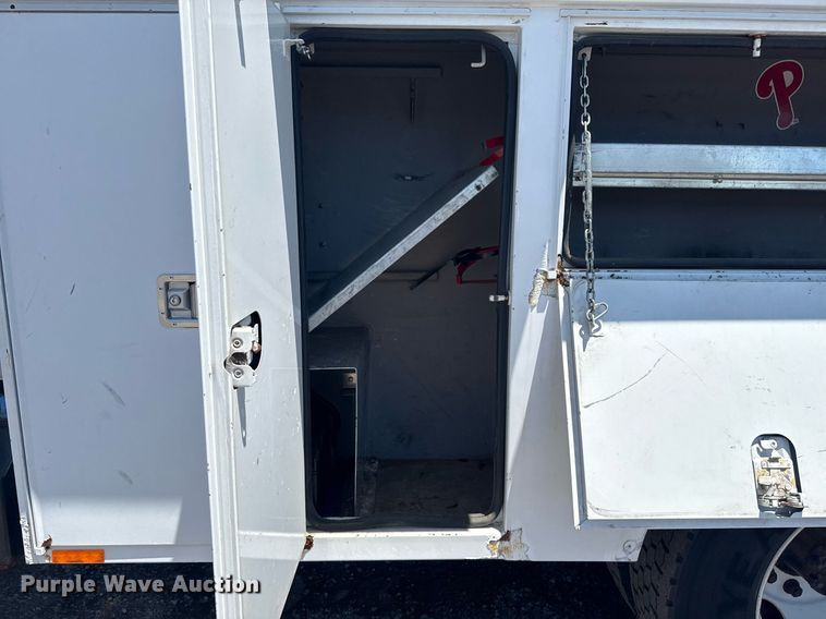 image for item EG5937 2015 Ford F750 Super Duty cable placer bucket truck