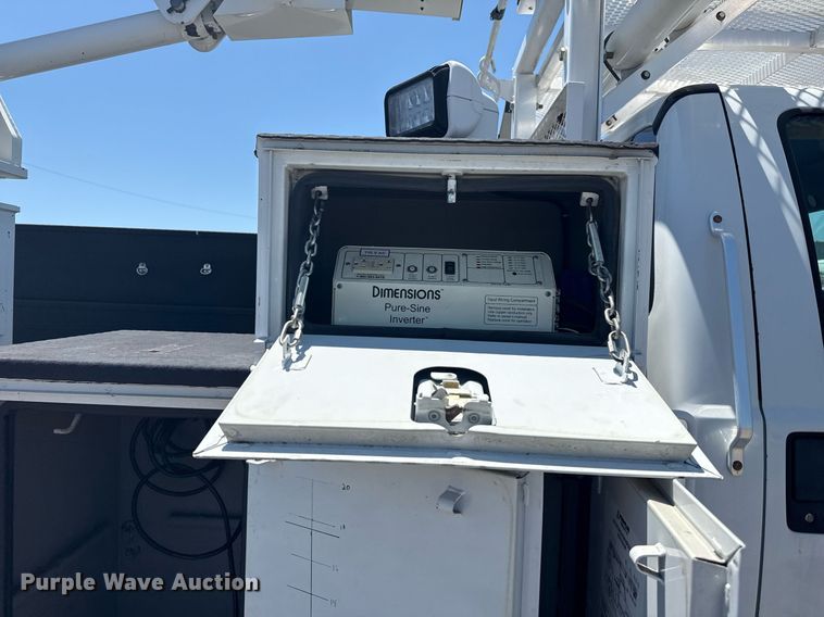 image for item EG5937 2015 Ford F750 Super Duty cable placer bucket truck