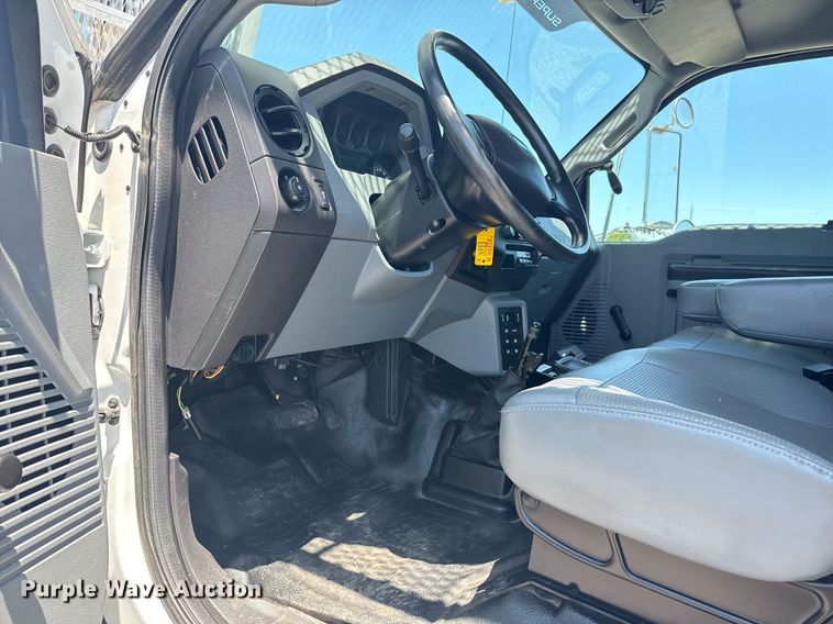 image for item EG5937 2015 Ford F750 Super Duty cable placer bucket truck